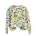 thumbnail image 4 of PMUYBHF Sweat à Capuche Sans Capuche pour Femmes Imprimé Col Rond Manches Longues Décontracté 1323 TG, 4 of 4