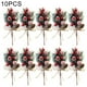 thumbnail image 3 of 10 Ramilletes Artificiales De Bayas Y Acebo Para Navidad, De Plstico, 15 Cm, Fciles De Decorar, Centro De Mesa Festivo Para El Hogar Y La Oficina, 10 Unidades, Color Rojo, UKHBMC, 3 of 5