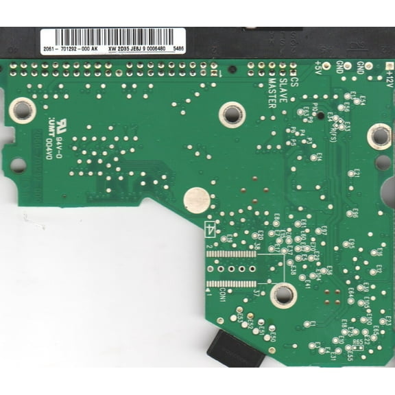 WD800BB-22JHC0, 2061-701292-000 AK, WD IDE 3.5 PCB