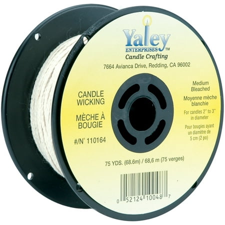 Candle Wicking Spool 75yd-Medium Bleached