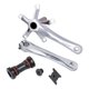 thumbnail image 1 of Juego de brazos de de bicicleta, juego de de bicicleta de montaña de 170 mm 130 BCD con soporte inferior Plata kusrkot Brazo de manivela de bicicleta plegable, 1 of 8