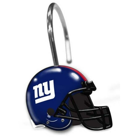 New York Giants Drapes - New York Giants Shower Curtain Rings