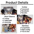 thumbnail image 5 of Looney Tunes Cartoons Mens Hawaiian Shirt Summer Casual Short Sleeve Button Down Beach Shirts, 5 of 7