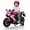 Pink, variant on Kid Trax 6V Glow Electric Toddler Kids Motorcycle - Toddler Bike, Indoor/Outdoor Toys, Durable, LED Headlights and Body Light, Realistc Sounds, Kids Ride On Toys, Max Weight 65lbs, Ages 3+, Pink