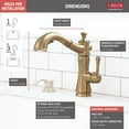 thumbnail image 5 of Cassidy Single Handle Pull-Out Kitchen Faucet in Champagne Bronze 4197-CZ-DST, 5 of 5