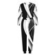 thumbnail image 4 of Puntoco Traje Casual Con Cordón Y Cuello Redondo De Manga Larga Con Estampado Suelto A La Moda Para Mujer Negro Xxxxl, 4 of 5