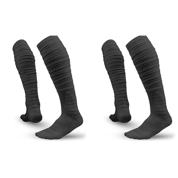 AUQ 2Pcs Soccer Socks,Comfortable Youth Soccer Socks for Intense Play,Supportive Soccer Shin Guards,Blue