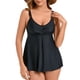 thumbnail image 1 of Trajes de baño tankini para mujer Conjuntos de bikini sin espalda con tirantes cruzados de moda de color sólido para mujer Traje de baño de dos piezas para mujer, 1 of 4