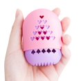 thumbnail image 1 of Funda de Silicona Pefetis para Batidora de Belleza Soporte para Esponjas de Maquillaje Rosa y Morado, 1 of 6