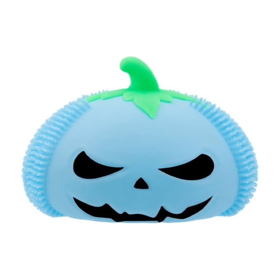 Light-Up Halloween Pumpkin Squishy Toys – Glowing Jack-O-Lantern Sensory Squeeze Balls with Spiky Texture – Stress Relief Fidget for Autumn Party Favors and Halloween Gifts