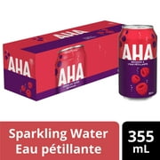 AHA Raspberry + Acai Fridge Pack Cans, 355 mL, 12 Pack