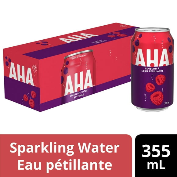 AHA Raspberry + Acai Fridge Pack Cans, 355 mL, 12 Pack, 355 mL