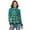 Christmas Tree, variant on Christmas Deer Tree Women's Turtleneck Sweater Long Sleeve Ribbed Fitted Turtle Neck Casual Fall Winter Collection Top S