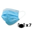 thumbnail image 2 of Safeact 3-ply Disposable Face Mask 7 Pack, 2 of 5