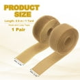 thumbnail image 2 of Uxcell Sew on Hook and Loop Tape, 3/4 Inch Width Non-Adhesive Back Nylon Fastener Strips 1 Yards for Crafts - (Khaki), 2 of 7