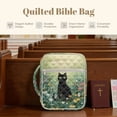 thumbnail image 4 of FOR U DESIGNS Cat Daisy Pattern Bible Cover Portable Bible Carrying Case Lightweight Church Bag Bible Protective Bible Carrier Tote Bag Christian Gifts Accessories, 4 of 7