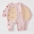 thumbnail image 6 of CAUYDY 3-6M 9-12M 18-24M Girls Sleepers for Newborn Baby Clothes Preemie Long Sleeve Romper Fall Winter Infant Girl Soft Pajamas Toddler Bodysuit Sizes 4-7 Months,Pink, 6 of 7