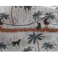 thumbnail image 4 of oneOone Georgette Viscose Fabric Tree|Leopard & Monkey Ikat Decor Fabric Printed BTY 42 Inch Wide, 4 of 4