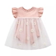 thumbnail image 3 of Baby Girl Daisy Romper Dress – Breathable Cotton  Ruffle Sleeves, 3 of 10