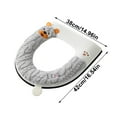thumbnail image 3 of YgkuHd Toilet Seat Cover, Winter Models Of The Toilet Seat Plushs Toilet Seat Cushion Thickened Toilet Seat Washable Toilet Seat Washers Washable D Shapetoilet Seat Cushion (Gray), 3 of 6