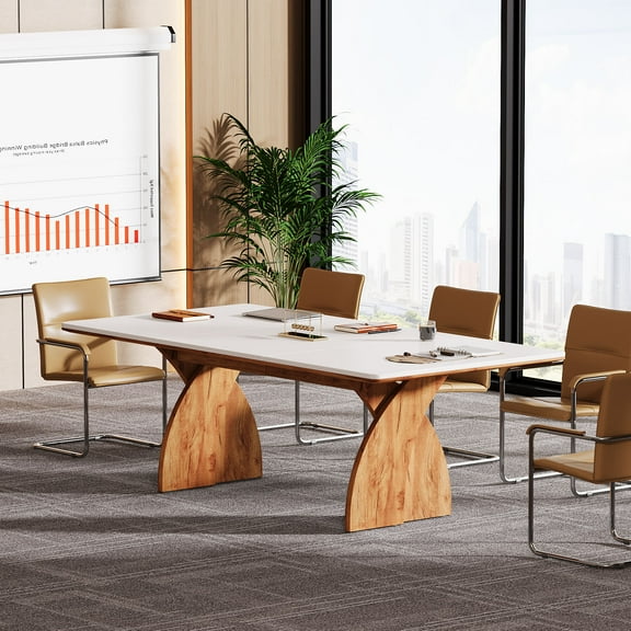 Tribesigns 70.87-Inch Conference Table for 6-8 People, 6 ft Meeting Table
