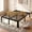 Black, variant on Einfach Queen Bed Frame, Platform Metal Bed with Ample Under-Bed Storage Space, Upgraded Curved Bed Feet, 3500 LBS Capacity, White