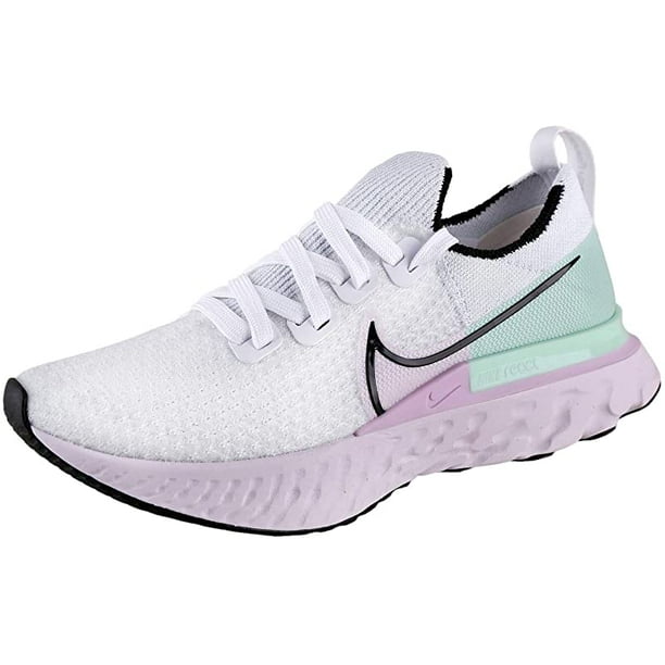 Nike Women's React Run Running Shoe, White/Lilac, 8.5 B(M) US - Walmart.com