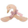 thumbnail image 3 of 2 Piezas Cisne Rosa Arco Bebé Sala De Niños Guardería Abrigo De Madera Ropa Gancho Suspensión Sunnimix Percha, 3 of 8