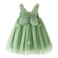 thumbnail image 2 of Toddler Girls Sleeveless Butterfly Tulle Suspenders Dress Dance Party Princess Dresses Clothes, 2 of 6