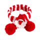 thumbnail image 1 of Mascota de lana de punto a rayas de Navidad bufanda del perro del gato del árbol de Navidad Senior babero ajustable, 1 of 4