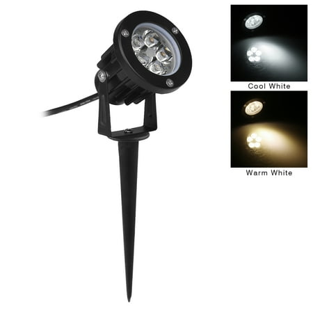 

ADVEN Waterproof 7W LED Lawn Garden Flood Light Yard Patio Path Spotlight Lamp with Spike Waterproof Cool White AC 85-265V