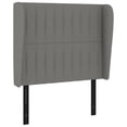 thumbnail image 5 of vidaXL Headboard with Ears Dark Gray 40.6"x9.1"x30.7"/34.6" Fabric, 5 of 29