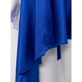 thumbnail image 6 of TSSOE Kids Girls Praise Dance Dress Asymmetrical Swing Skirt Tunic Church Robe Lyrical Choir Liturgical Worship Gown Blue 6, 6 of 7
