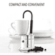 thumbnail image 5 of Cafetera italiana de un solo tubo de 50 ml, de aleación de aluminio y color plateado, con pico para estufa. Disfruta de un delicioso café en un abrir y cerrar de ojos, 5 of 8