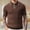 Coffee, variant on Men's Knit Golf T-Shirt Short Sleeve Vintage Preppy Style Button Up Tennis Shirts Summer Casual Sweater Tops