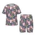 thumbnail image 1 of Balery Pigs 1 Conjunto de Pijama Infantil de Manga Corta con Estampado – Ropa de Dormir de Algodón Suave-Large, 1 of 5