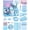 Blue, variant on Black Desk Accessories  24pcs Office Supplies And Organizers With Tape Dispenser Stapler Staple Remover Ect Gift Box Packaging