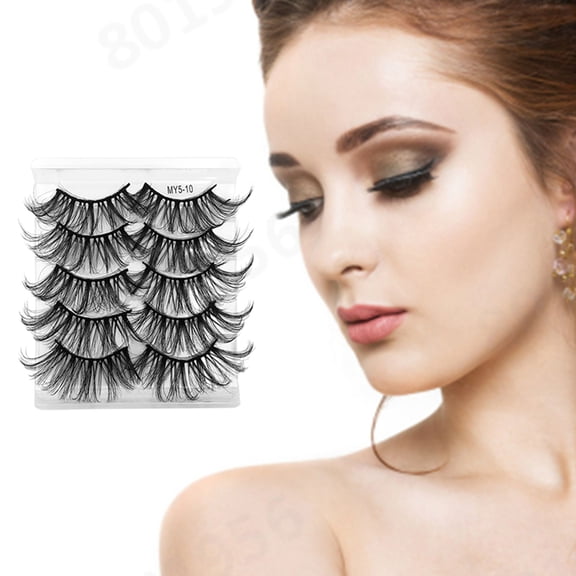 Thick Eyelashes Super Curling 8D Lightweight Easy Wear False Eyelashes for Effortless Glamour