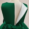 thumbnail image 5 of KkSLirnhs Girls Dresses Size 14-16 Girls' Summer Solid Color Short Sleeve Round-Neck Mesh Princess Dress Zi Shoulder Wedding Dress for Kids 10-11Years Green, 5 of 6