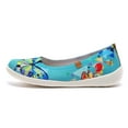 thumbnail image 3 of UIN Women's Ballet Flats Cute Casual Fancy Knit Art Painted Comfort Soft Round Toe Shoes Cubic Butterflies, 3 of 9