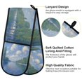 thumbnail image 2 of Yayeee Double Oven Mitt Kitchen Heat Resistant Baking 35" x7" Quilted Glove, Blue Sky and River, 2 of 6