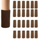 thumbnail image 1 of leyfeng 24 protectores de calcetines para patas de silla, color marrón, para suelos de madera dura, no se hacen fácilmente, 1 of 8
