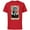 Red, variant on Marvel Tarot Arcana Captain America as the Chariot Card - Short Sleeve Cotton T-Shirt for Adults - Customized-Natural