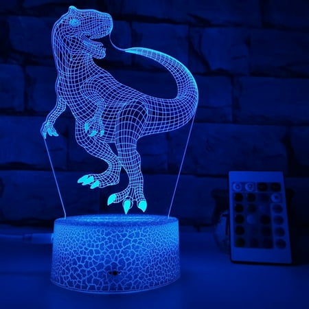 

3D Dinosaur Night Light USB Charging Digital Night Light for Boys Teen Children Gifts