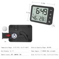 thumbnail image 2 of Digital Indoor Thermometer & Hygrometer with Clock LCD Display ℃/ ℉ Selectable Countdown Timer Accurate Temperature Humidity Monitor for Home Office, 2 of 7