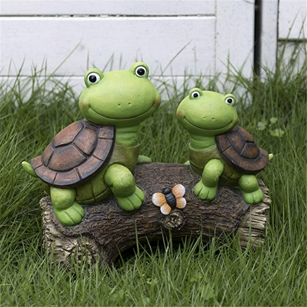 Turtle Garden Statue Garden Art Outdoor for Fall Winter Garden Decor