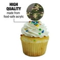 thumbnail image 3 of Green Camouflage Cupcake Picks Toppers Decoration Set of 6, 3 of 6