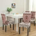 thumbnail image 2 of Colorful Classic Paisley Vintage Dining Chair Covers Set of 4 Bohemian Floral Ethnic Retro Decorative Pattern Washable Polyester Stretch Slipcovers Removable Protector for Farmhouse Decor, 2 of 6