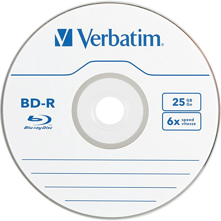 Verbatim 97238 25 GB 16x BD-R Blu-Ray Disc - White (10/Pack
