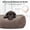 Dark Brown, variant on Medium Dog Bed Rectangle Washable Orthopedic Soft Calming Sleeping Pet Cuddler with Anti-Slip Bottom